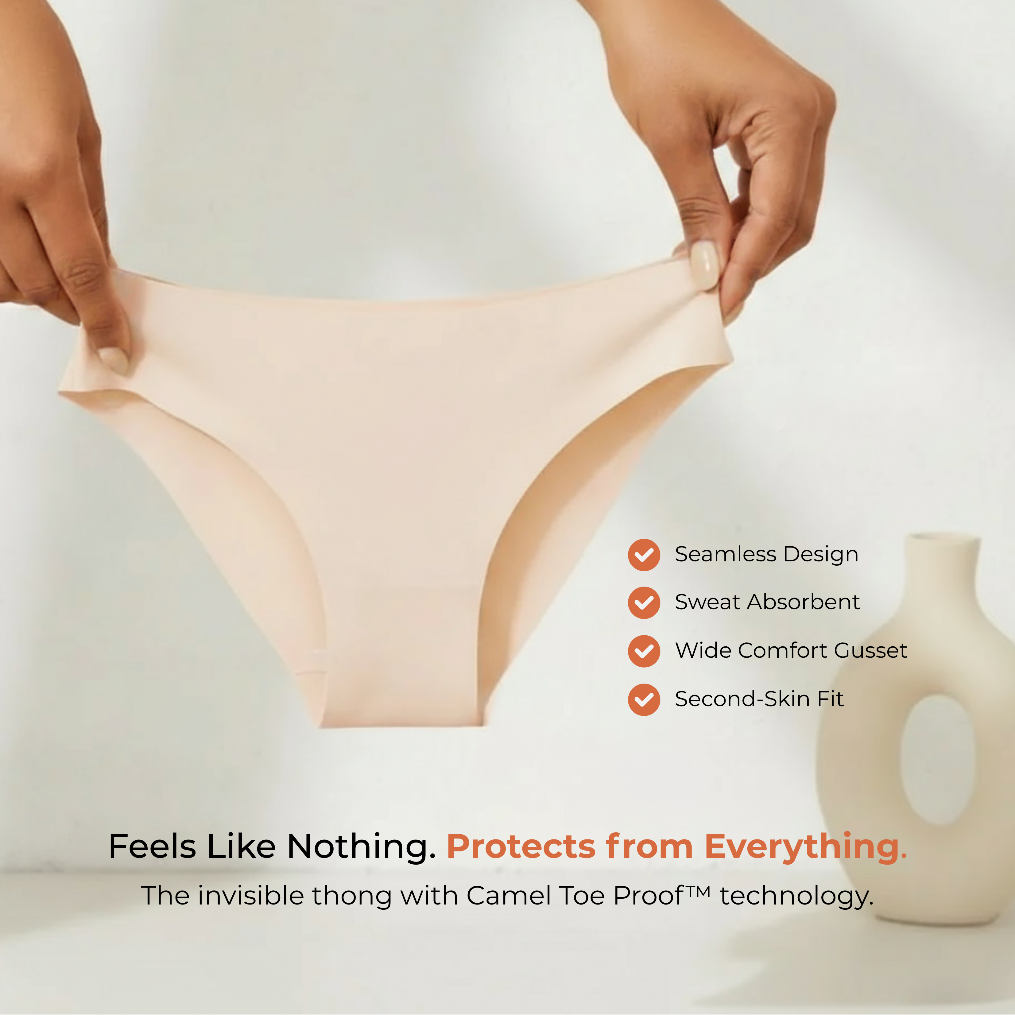 HeyNip BareSculpt™ High-Waisted Invisible Thong